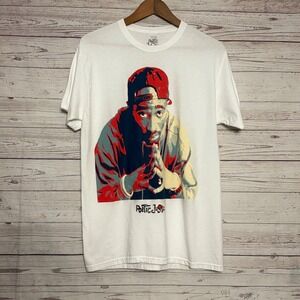 Poetic Justice Tupac‎ Shakur Graphic T Shirt White Mens Size M